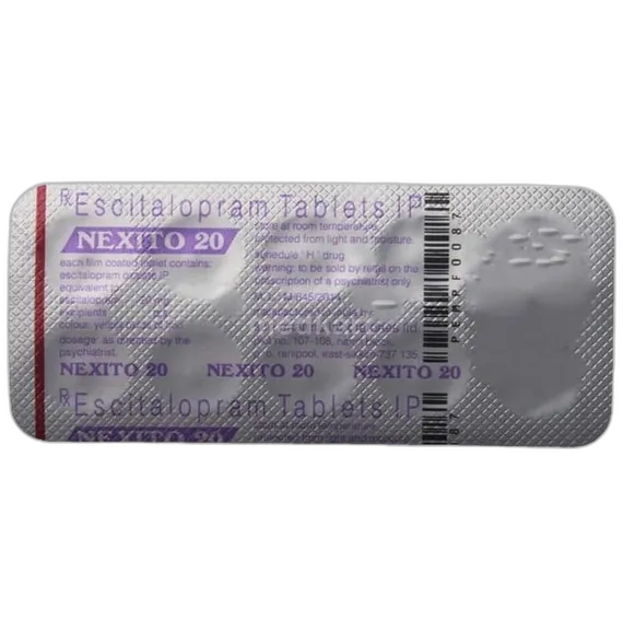 nexito 20mg tablet 10's